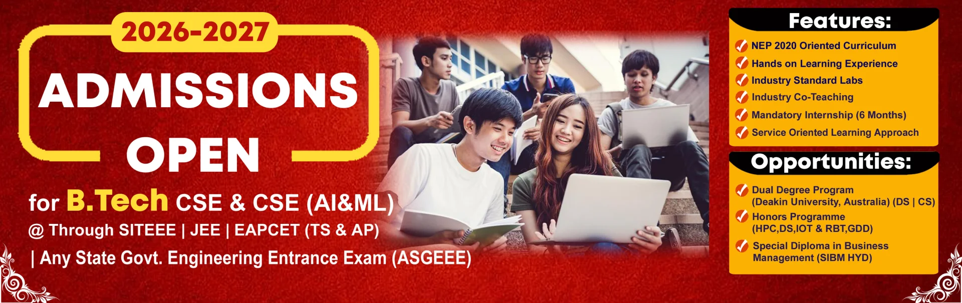 Admission Banner